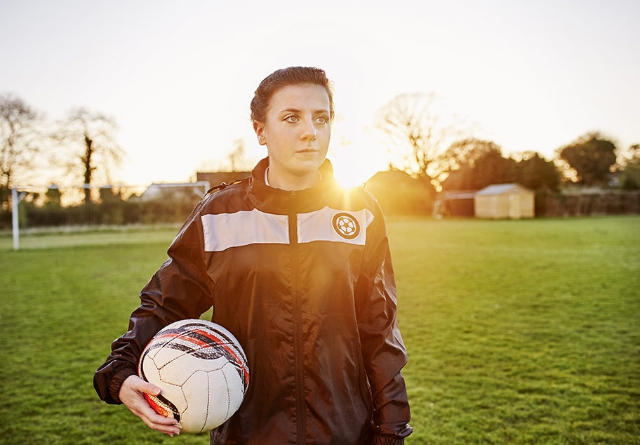 Portrait of Female Football Player