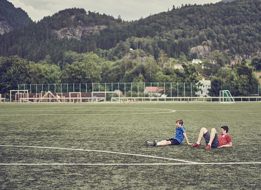 Football training in Norway.