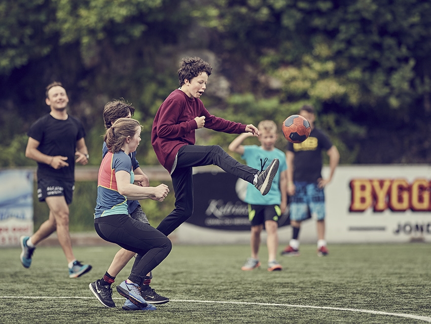 Football training in Norway.