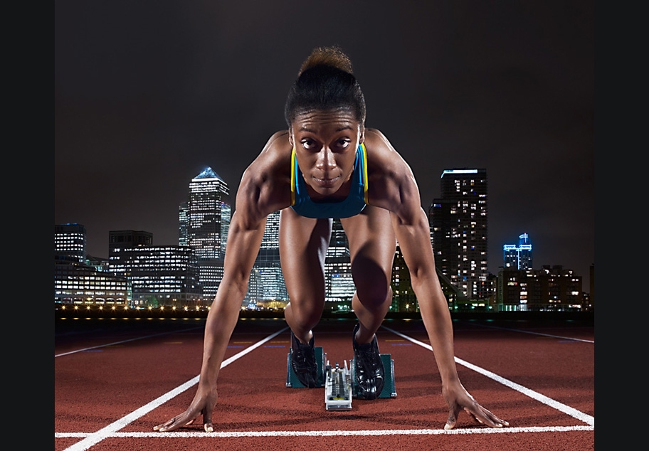 Female Sprinter in London